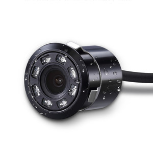 汽车倒车影像摄像头车载高清通用打孔18.5/22.5mm后视防水带标尺