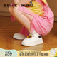 小满同款百丽童鞋SMILEY联名涂涂乐魔术贴小白鞋运动鞋K6615C85