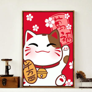 钻石绣招财猫图片