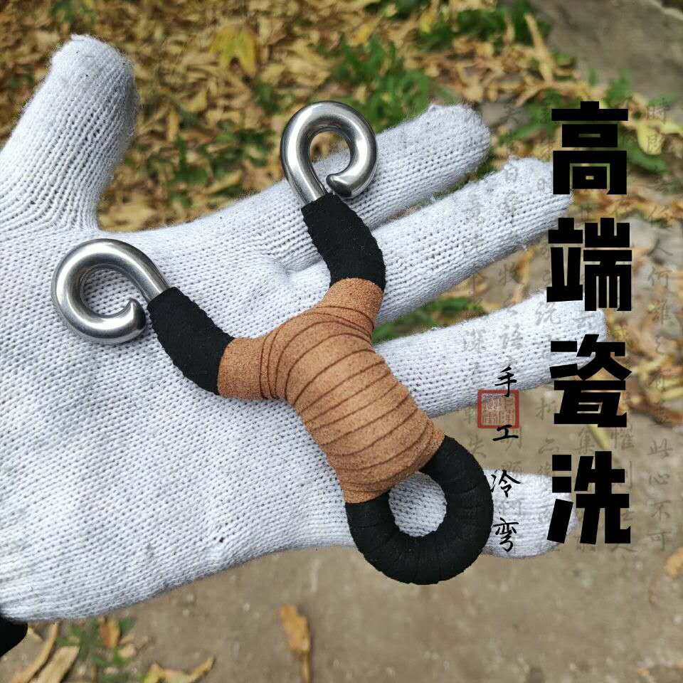 传统冷弯弹弓钛合金304不锈钢手工高精度传统小s狐狸大虾羚羊弹弓