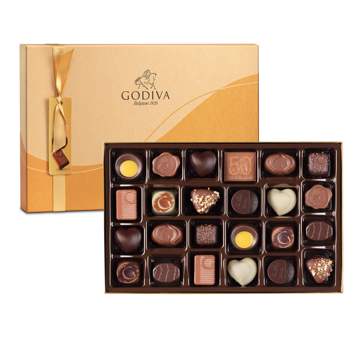 比利时进口歌帝梵godiva巧克力金装礼盒15粒25粒年货新年礼物零食
