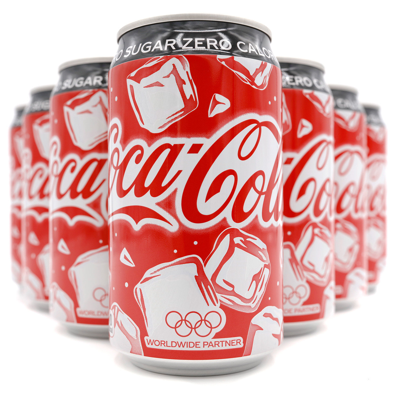 现货 日本进口可口可乐网红饮料奥运会冰镇变色可乐零卡350ml 7罐