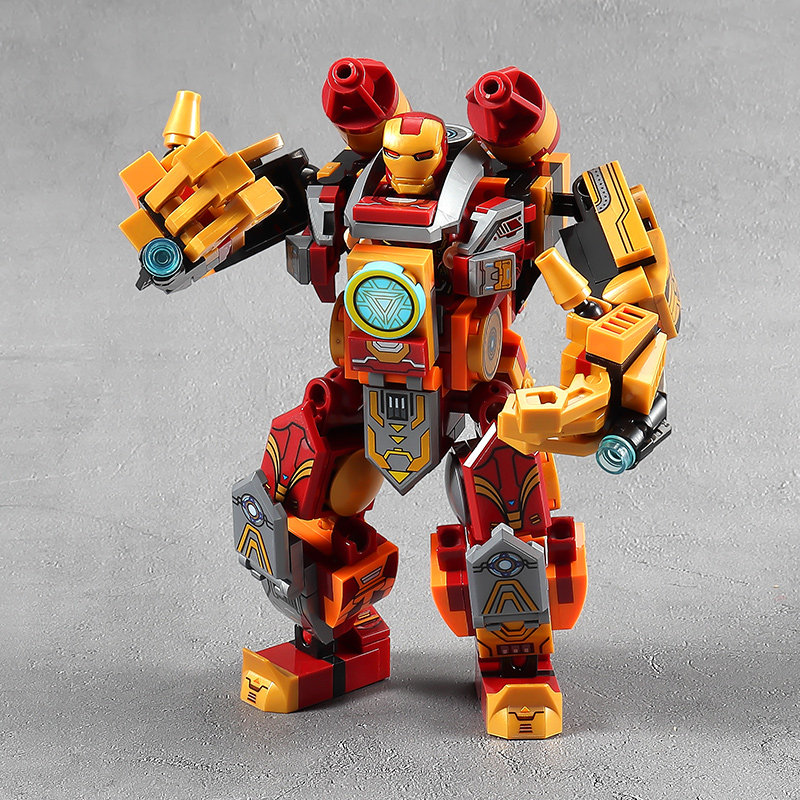 乐高钢铁侠积木机甲玩具人仔复仇者联盟全套模型拼图儿童男孩礼物