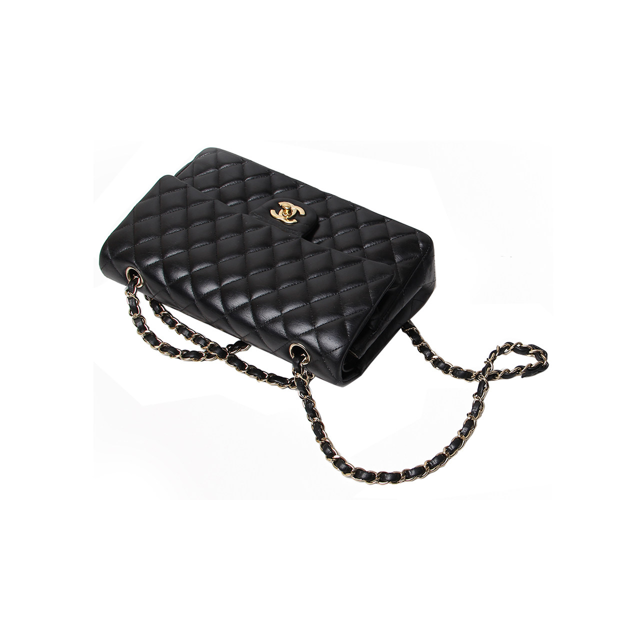 [9.0新] 香奈儿chanel女士黑色菱形链条单肩包