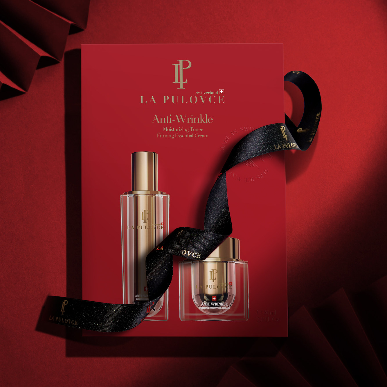 七夕礼物瑞士lapulovce拉普瑞斯抗皱保湿紧肤紧致面部护理套装