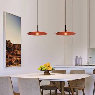 现代简约餐厅创意吊灯北欧卧室床头灯意大利设计感飞碟餐桌灯