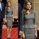 高级定制西班牙王妃同款灰色格纹圆领荷叶边连衣裙女修身OL气质夏