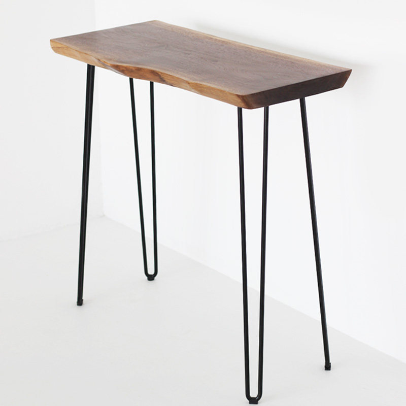 元 英尼斯实木吧台桌家用简约家庭客厅隔断小厨房阳台北欧高脚高桌子