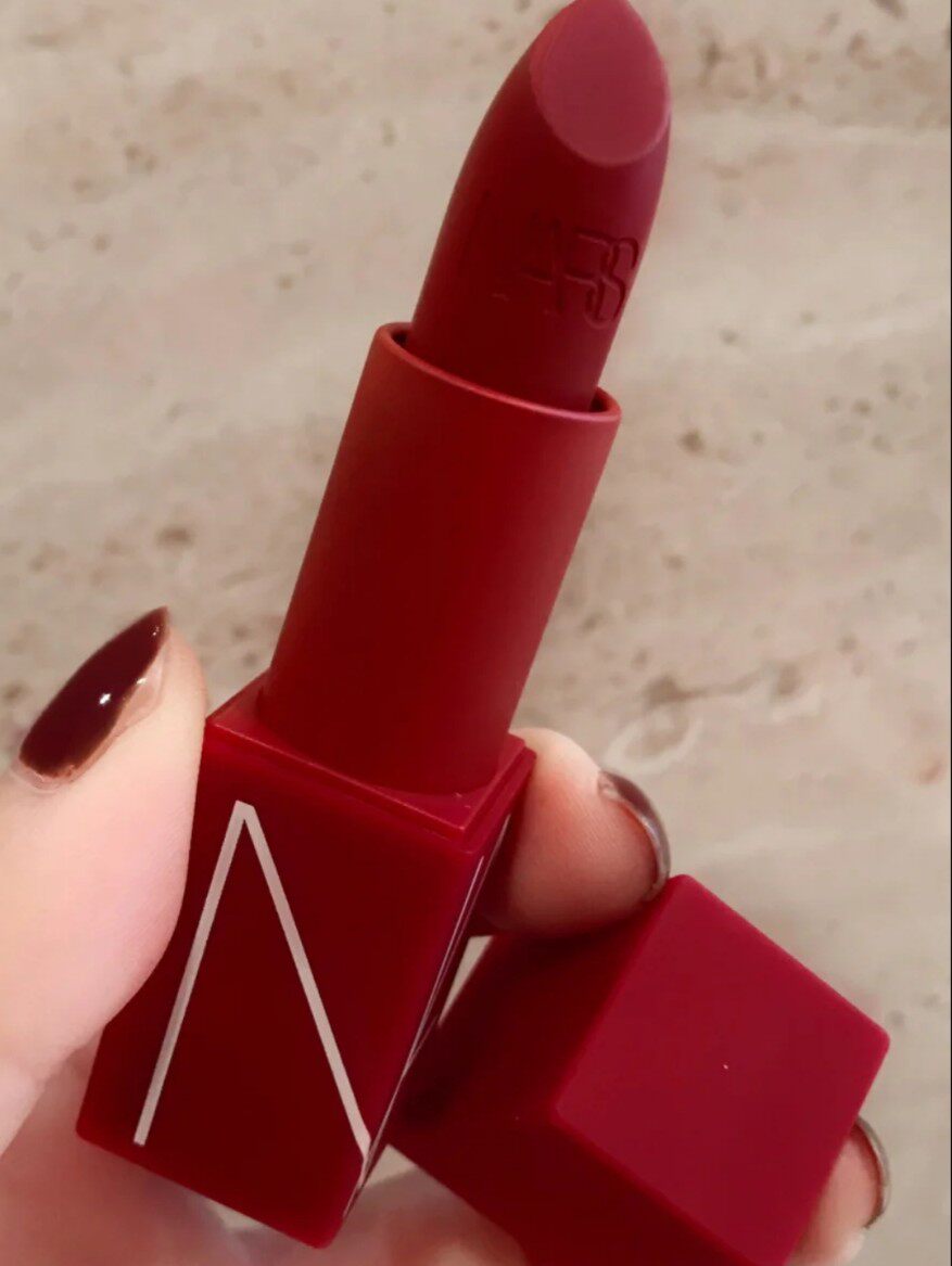 开心妈冬日浓郁红棕 nars纳斯魔方口红方管口红上海快车圣诞限量