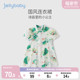 jellybaby儿童唐装国风裙子小童夏装宝宝汉服旗袍 女童夏季连衣裙