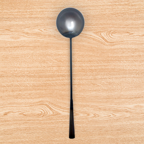 包邮家用长柄手工铁勺纯铁炒菜勺子无涂层大铁勺健康炒菜铁勺汤勺