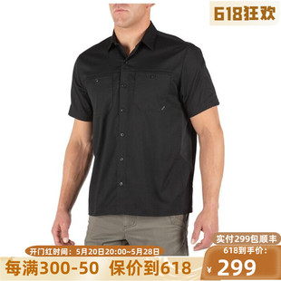 5.11 FLEX-TAC短袖战术衬衫71390斜纹布511微弹性夏季休闲男透气