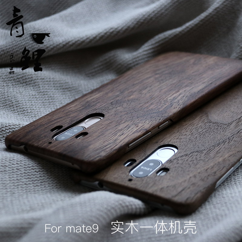 适用于mate9实木质手机壳mate9pro保护套mata10pro原木超薄裸机壳