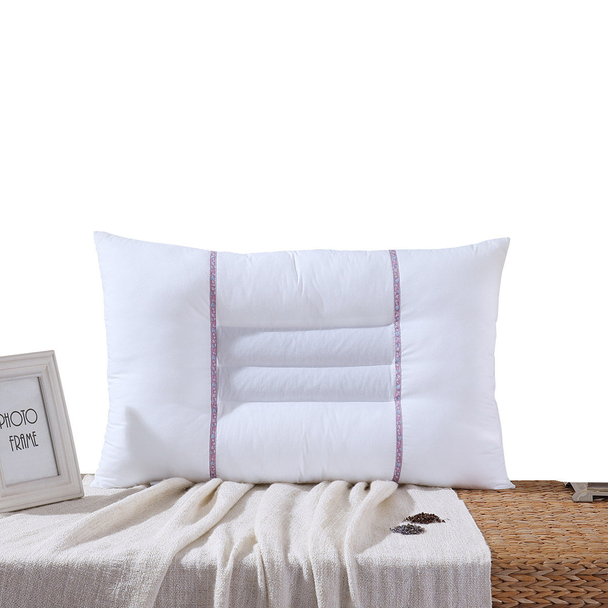 百丽丝家纺 馨香薰衣草枕 床上用品情侣成人对枕 花香枕芯