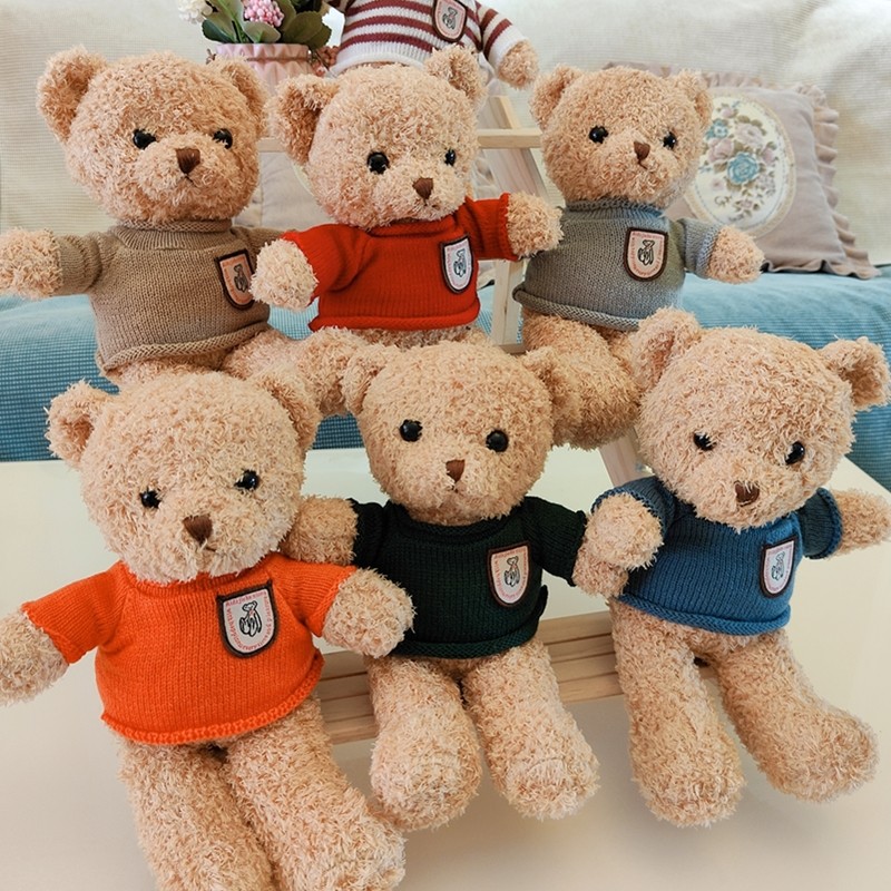 泰迪熊毛绒玩具毛衣熊小公仔可爱抱抱熊布娃娃节日送礼婚庆抓机娃
