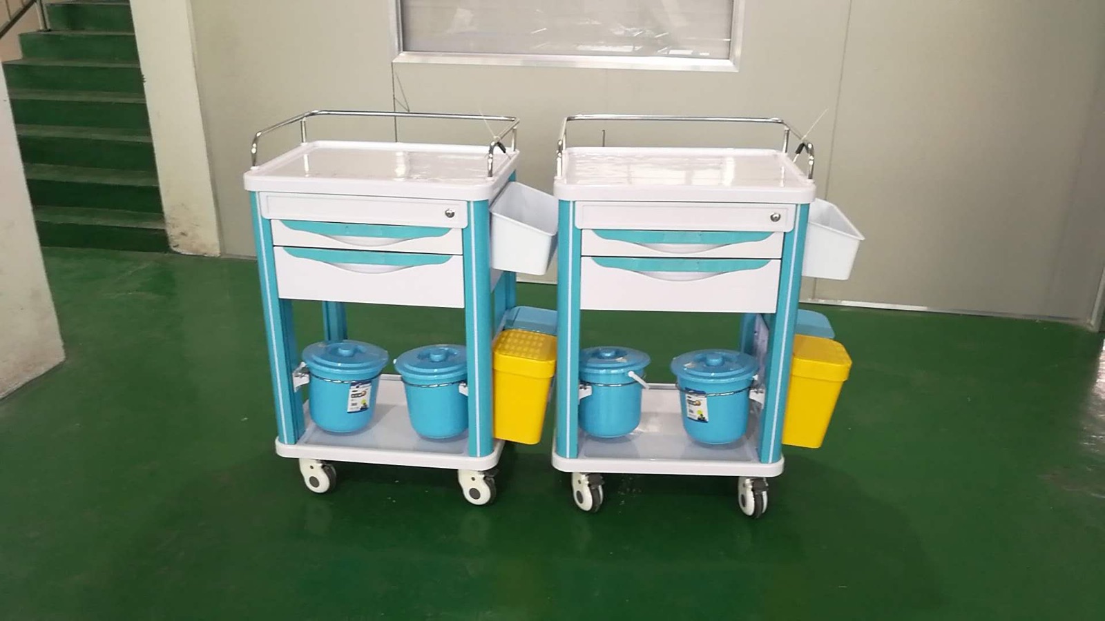 医院用abs治疗车多功能abs推车发药车送药车静音轮医院打针输液车