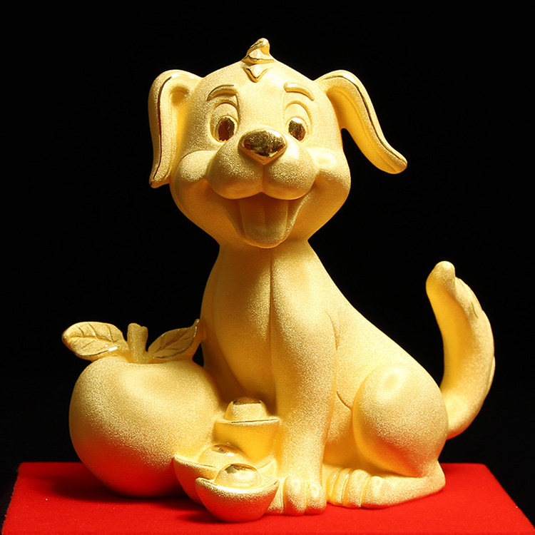 2018狗年吉祥物生肖狗摆件狗年礼物新年商务生日礼物平安护财狗
