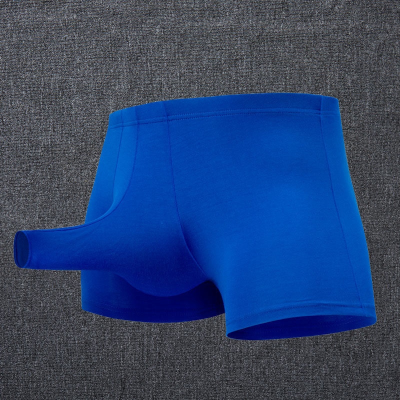 男女平价内衣店的优惠券大全—男士性感莫代尔枪蛋透气分离平角内裤青