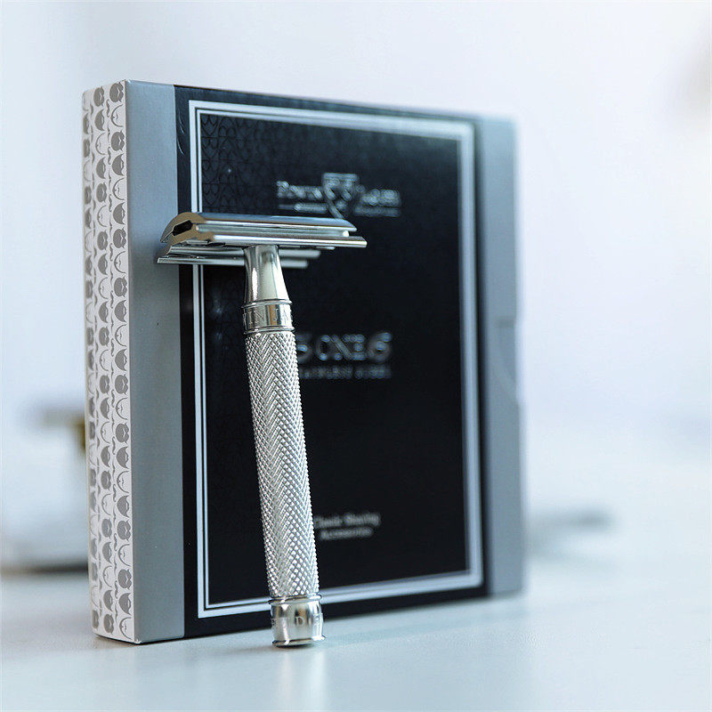 edwinjagger英国原装进口3one6不锈钢双刃手动剃须刀老式刮胡刀