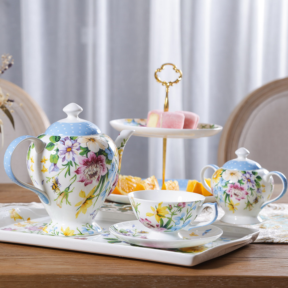 欧式茶壶套装 骨瓷茶具大额优惠券