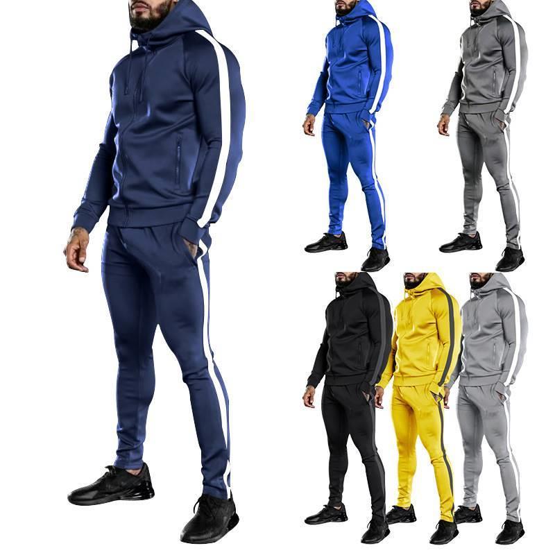 Hoodie sweatpants running suit连帽卫衣外套运动裤跑步健身套装