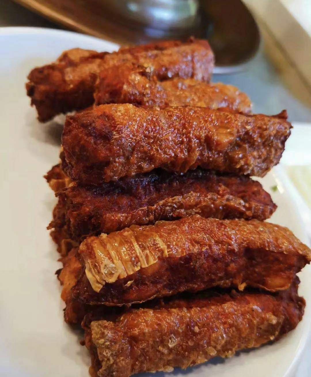 北京牛街清真小吃聚宝源炸松肉传统小吃回民美食现做500g国内代购