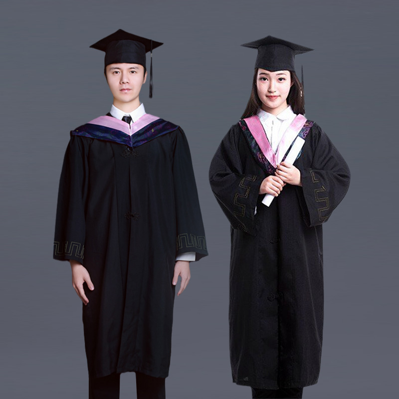 带校徽定制学士服硕士服博士导师服出租 大学生文理科学位服租赁