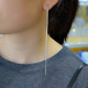 设计感S925纯银流苏耳钉女气质一条一根流苏银耳线个性网红潮超仙