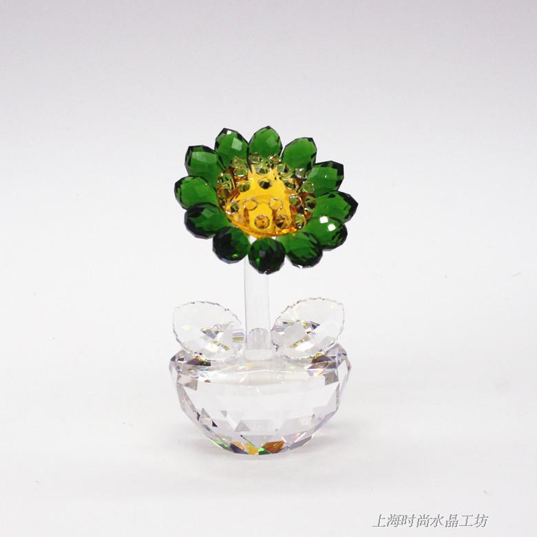 儿童房上海植物人造时尚桌面花向日葵水晶花小摆件礼品送新婚包邮在类目 家居饰品, 摆件中 - 来自Buy2taobao.com提供专业的淘宝代购服务