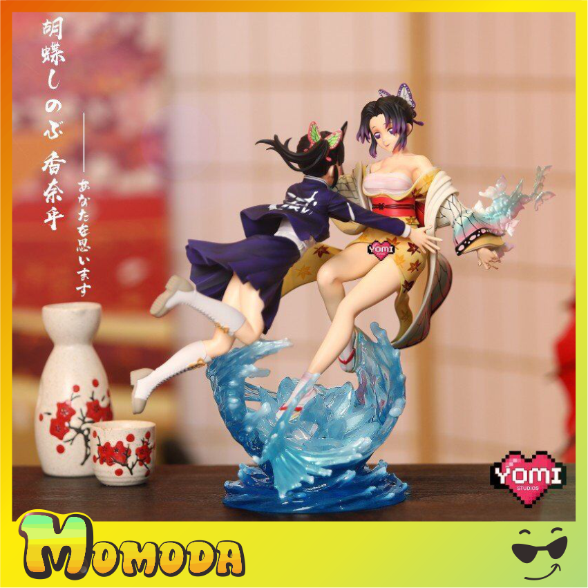 toys模模yomi优米鬼灭之刃蝴蝶双飞香奈雕像手办