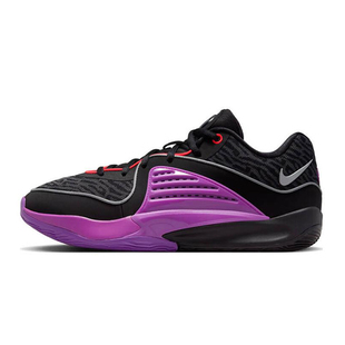 Nike KD16 杜兰特16 耐磨透气 低帮 实战篮球鞋 黑紫 DV2916-002