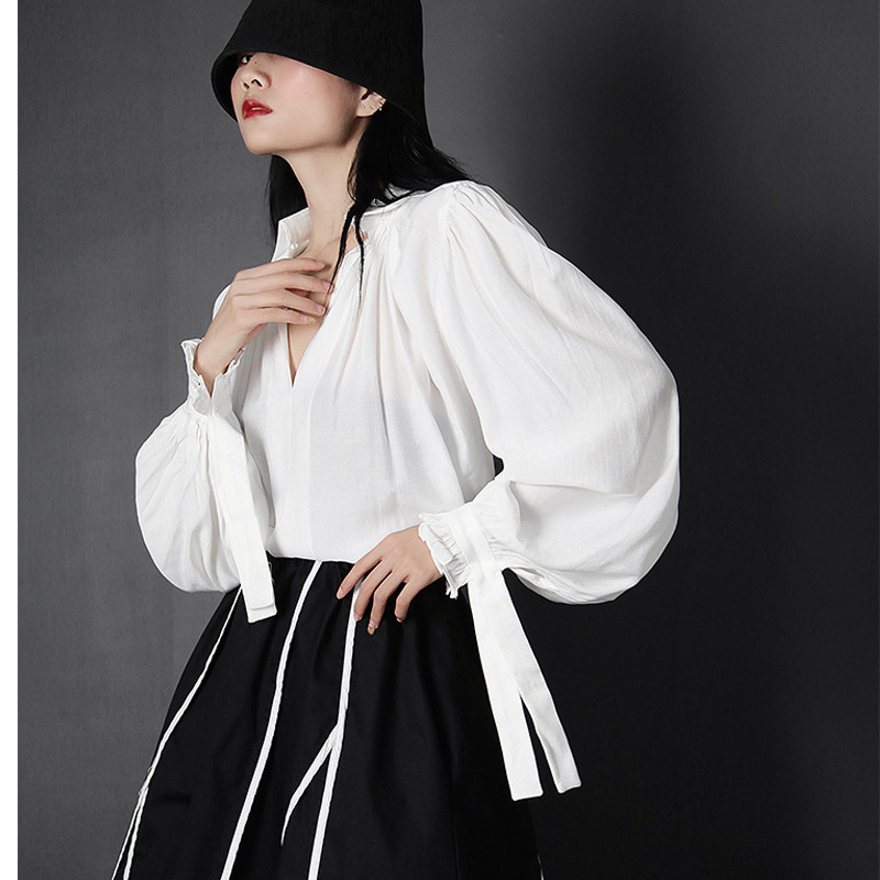 泡泡袖上衣冬季灯笼袖