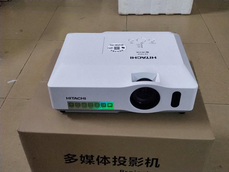 二手超高清亮投影仪日立X450投影机家用办公白天直投无线手机WIFI