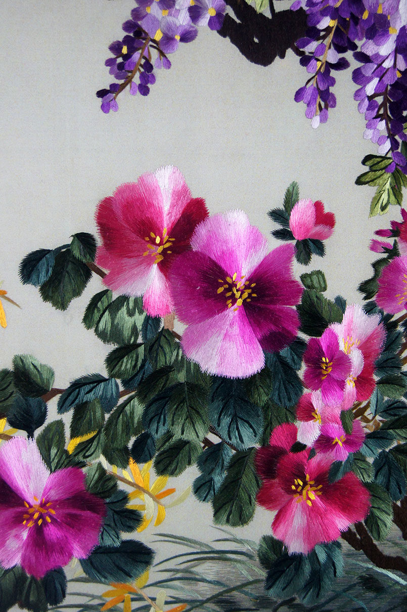 苏绣单面绣 《春回大地》 刺绣