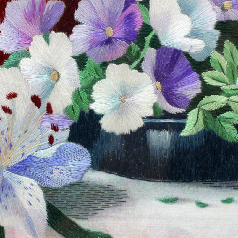 苏绣单面绣 王亚星工作室《静物插画》 - 拍卖