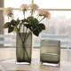 北欧花瓶玻璃透明 竖条创意客厅插花鲜花玫瑰百合家用装饰摆件