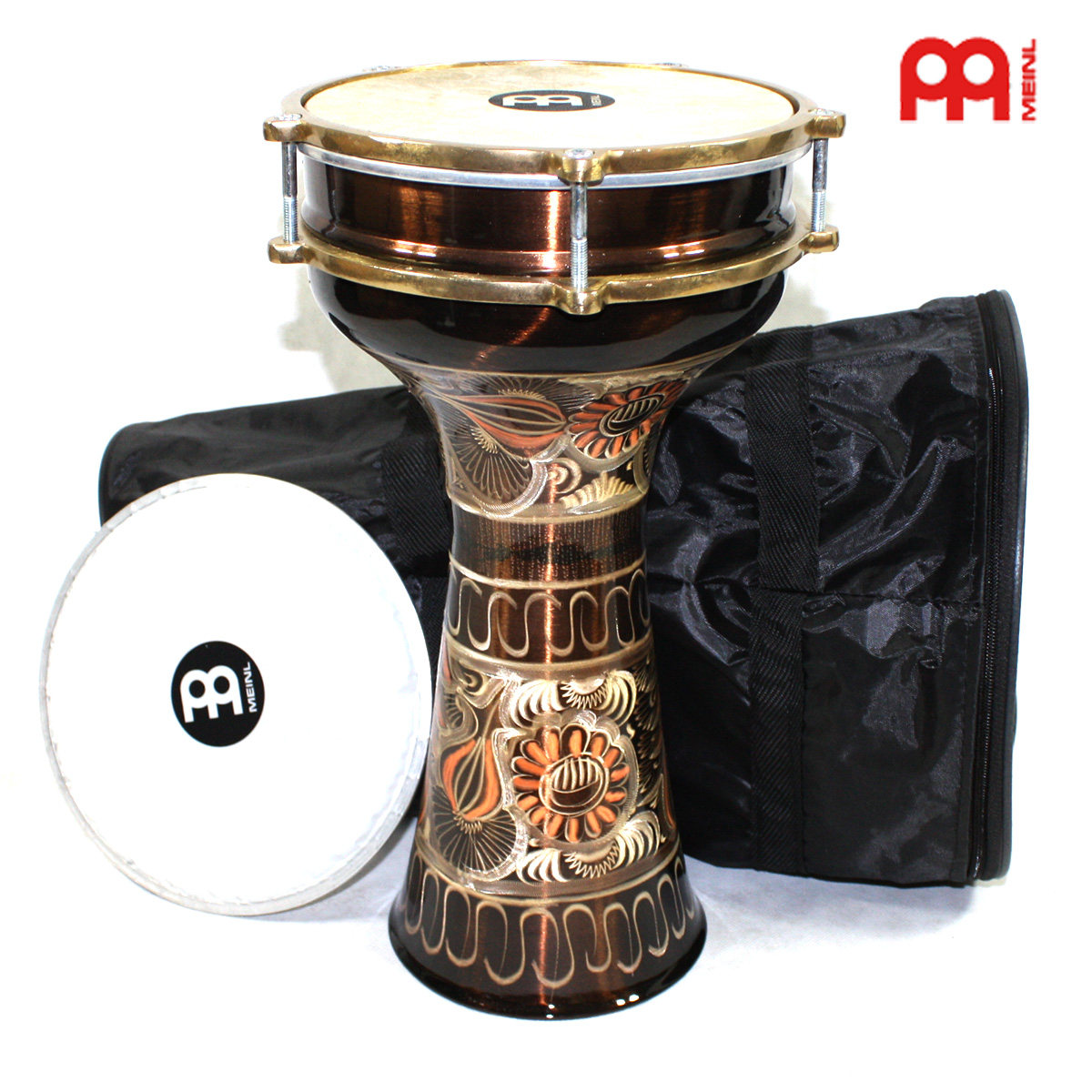 德国meinl 麦尔 he-205 铜质 镶嵌 纯皮 土耳其手鼓 中东鼓