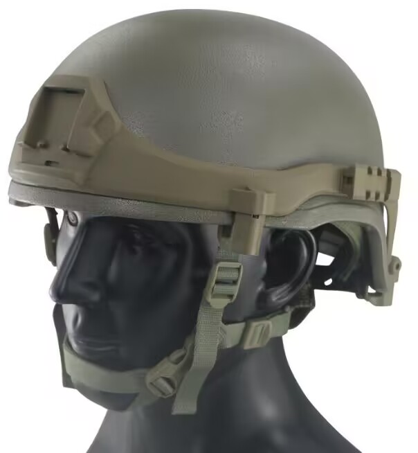新型护耳/高切导轨头盔 玻璃钢头盔布套悬挂