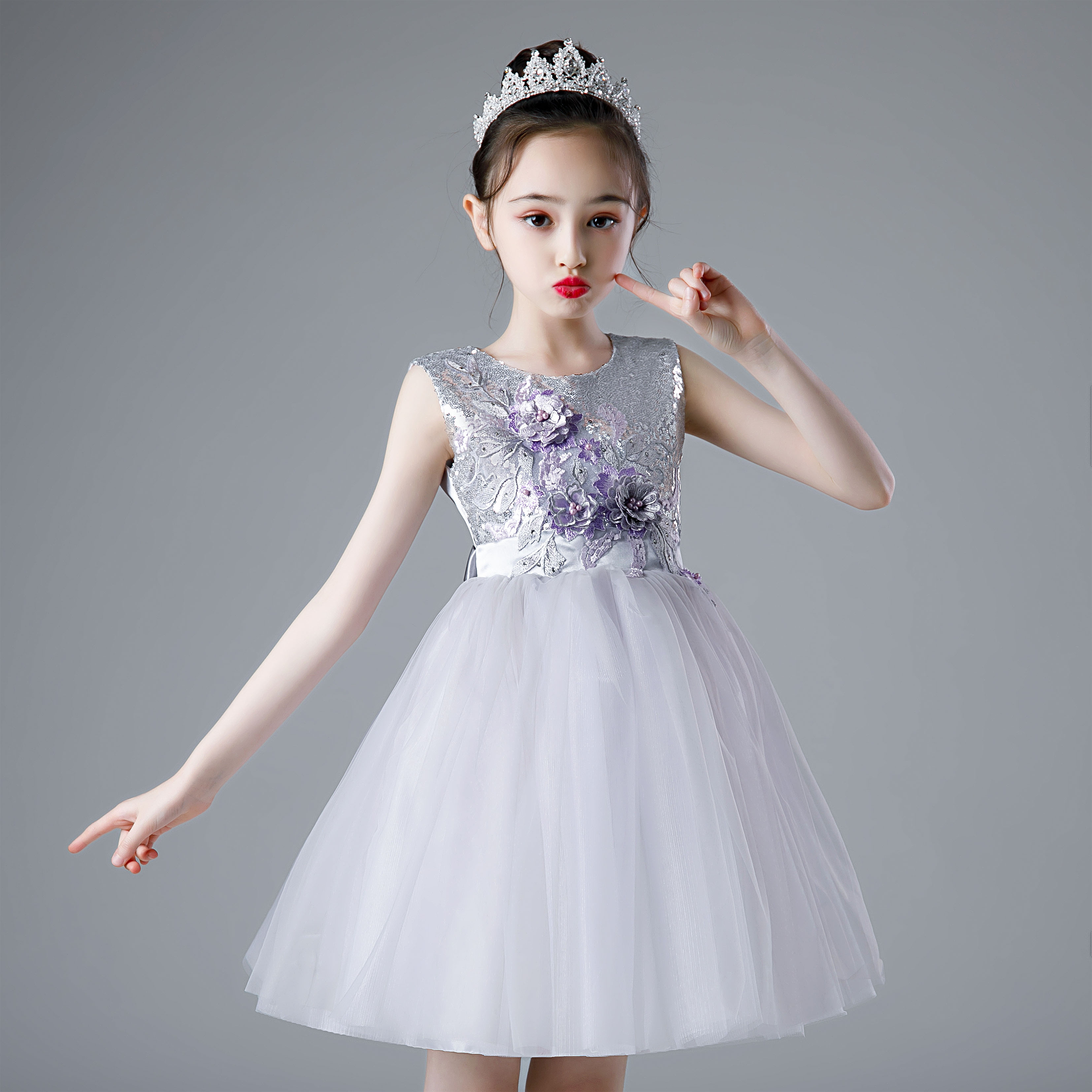 六一儿童演出服蓬蓬裙大合唱女童公主舞蹈小学生高端礼服节目表演