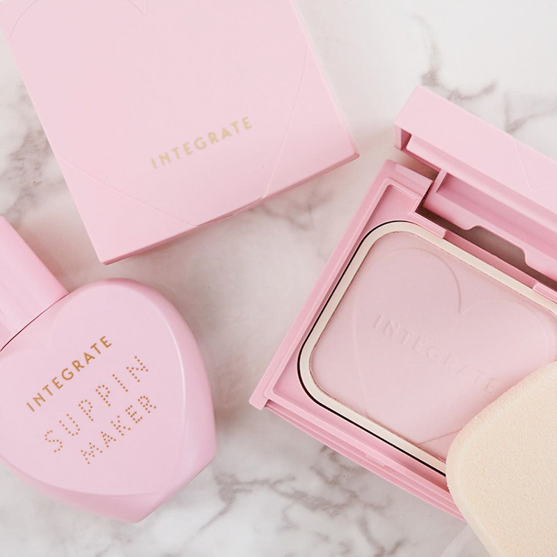 日本资生堂完美意境integrate素颜美肤cc蜜粉饼控油定妆遮瑕持久