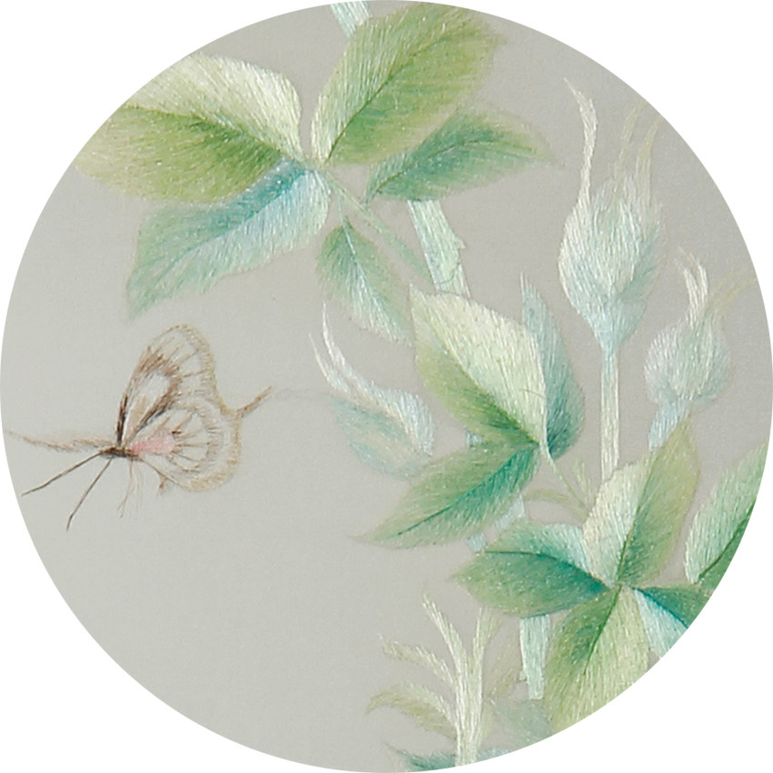 湘绣手工刺绣 双面绣精品摆件 月季