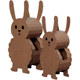 儿童玩具兔年福兔可穿戴diy手工制作涂鸦纸箱兔子模型纸板材料包