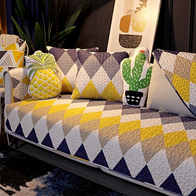 几何图案沙发垫