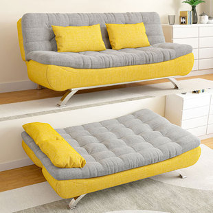 沙发小户型客厅简约现代懒人沙发床折叠两用出租房三人位简易双人