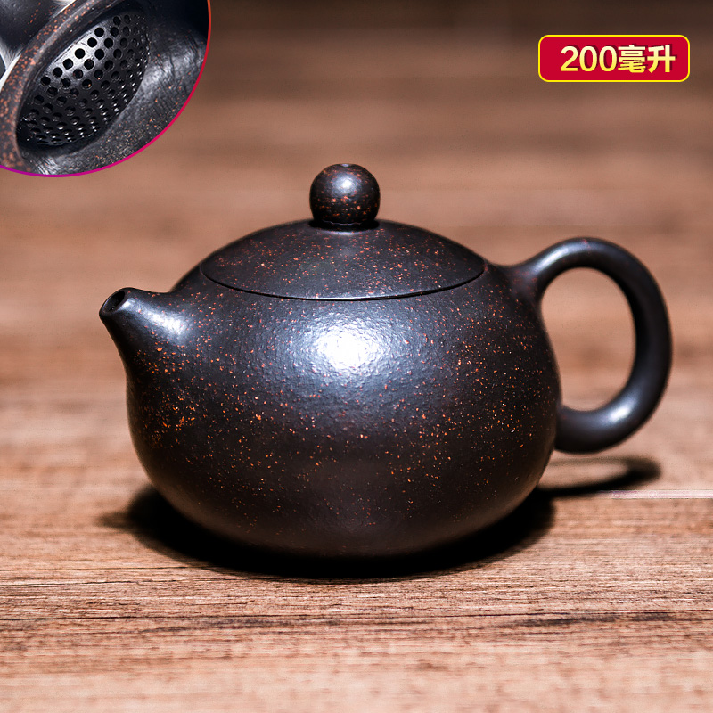 Yixing dark-red enameled pottery teapot Pure handwork Tea Set Ore Famous person All hand teapot purple ink for imprinting of seals Shih potin the Tableware , Tea set , Teapot category - from Buy2taobao.com to provide professional Taobao agent buy service