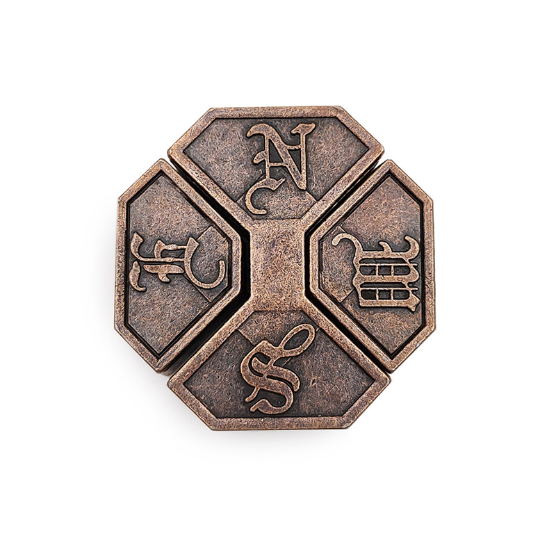 魔合金puzzle烧脑玩具马蹄魔金针四方锁三角链八卦益智玩具鲁班锁
