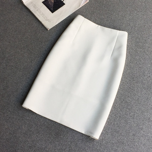 白色包臀半身裙夏季薄款2024新款气质中长款一步裙女高腰职业裙子
