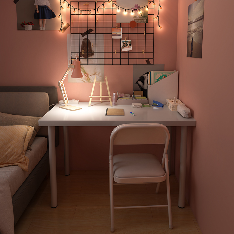 女生简易学习书桌小户型家用卧室办公桌子简约现代学生ins电脑桌