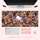 卡通hellokitty凯蒂猫粉鼠标垫超大防水滑女生书桌面笔记本电脑垫