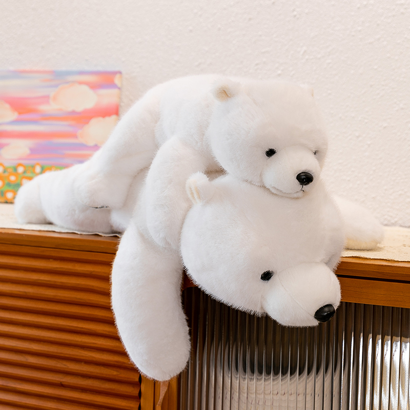 可爱小号北极熊毛绒玩具女孩生日礼物男儿童陪睡小熊玩偶抱枕枕头